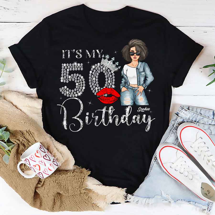 50th Birthday Shirts, Custom Birthday Shirts, Turning 50 Shirt, Gifts For Women Turning 50, 50th Birthday Shirts For Her-YPT-ALK