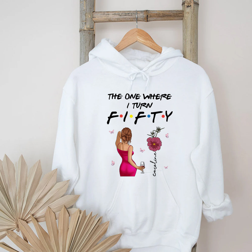 Personalized 50th Birthday Shirts, Custom Birthday Shirts, Turning 50 Shirt, Gifts For Women Turning 50, 50 And Fabulous Shirt, 50th Birthday Shirts For Her-YPT-TLQ