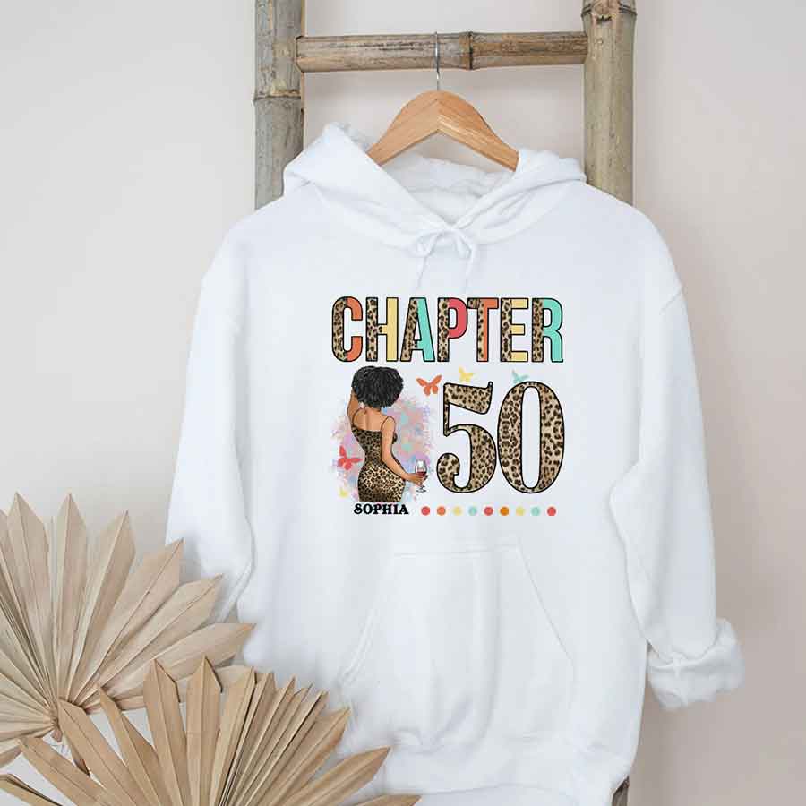 Chapter 50, 50th Birthday Unique T Shirt For Woman, Custom Birthday Shirt, Her Gifts For 50 Years Old , Turning 50 Birthday Cotton Shirt - YPT-HCT