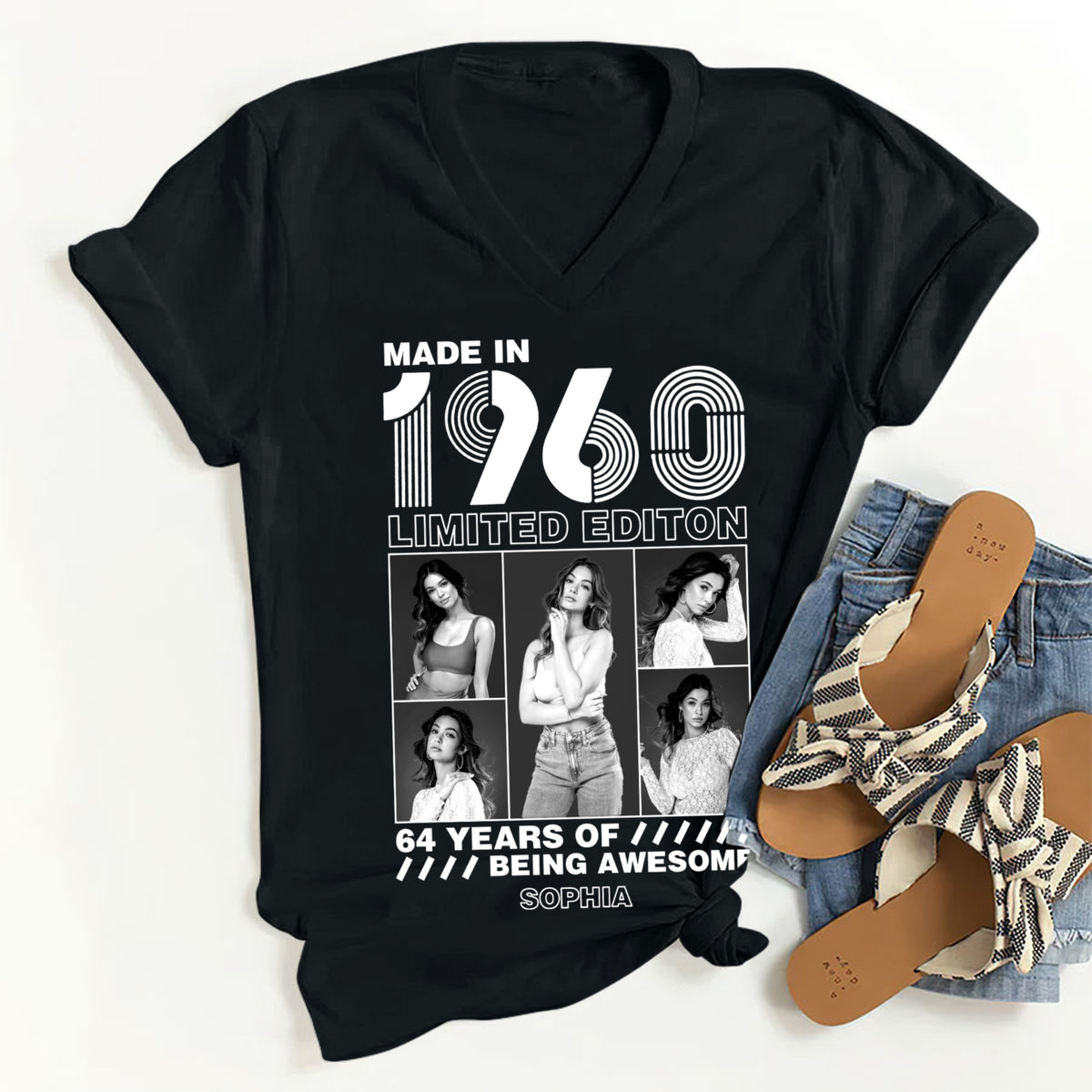 64th Birthday Shirts, Custom Birthday Shirts, Turning 64 Shirt, Gifts For Women Turning 64, 64 And Fabulous Shirt -YPT-TLT