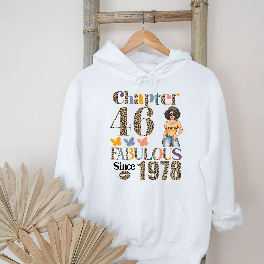 Chapter 46, Fabulous Since 1978 46th Birthday Unique T Shirt For Woman, Custom Birthday Shirt, Her Gifts For 46 Years Old , Turning 46 Birthday Cotton Shirt - YPT-HCT