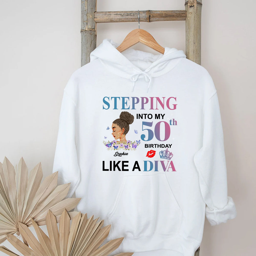 Personalized 50th birthday gifts, 50th Birthday Unique T Shirt For Woman, Custom Birthday Shirt, Her Gifts For 50 Years Old , Turning 50 Birthday Cotton Shirt-YPT-ALK