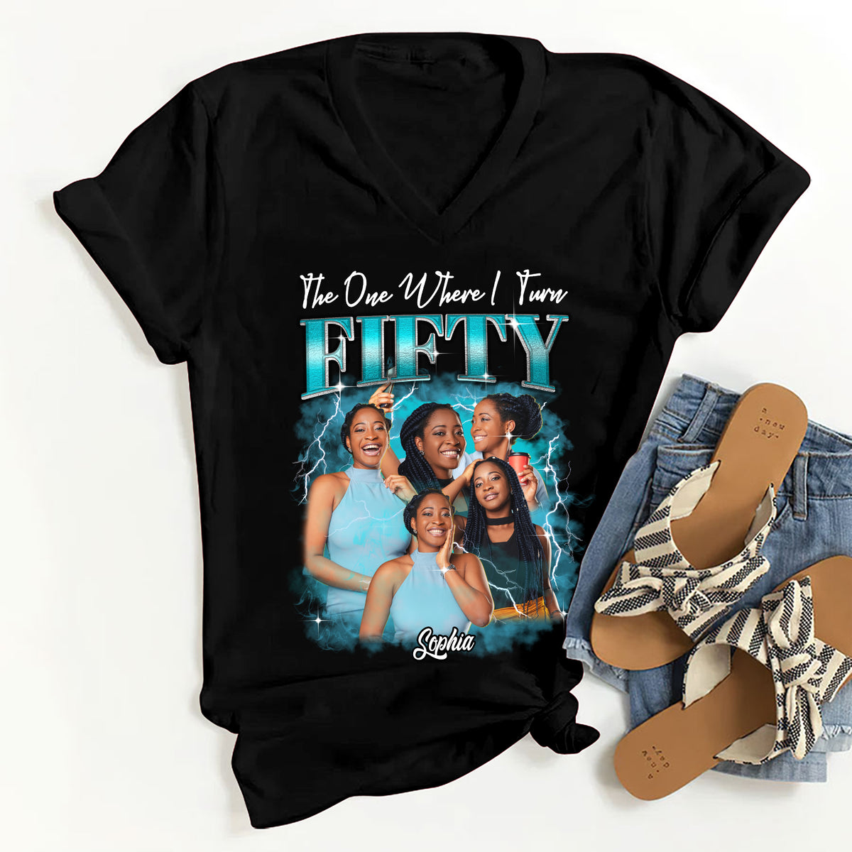 50th Birthday Shirts, Custom Birthday Shirts, Turning 50 Shirt, Gifts For Women Turning 50, 50 And Fabulous Shirt, 1974 Shirt, 50th Birthday Shirts For Her-YPT-HMT