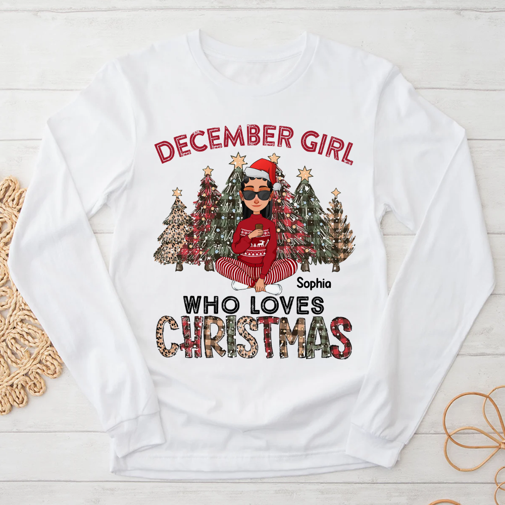 December Christmas Shirt, Custom Christmas Shirt, Queen Was Born In December, December Christmas Shirts For Woman, December Christmas Gifts