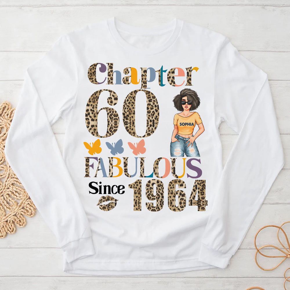 Chapter 60, Fabulous Since 1964 60th Birthday Unique T Shirt For Woman, Custom Birthday Shirt, Her Gifts For 60 Years Old , Turning 60 Birthday Cotton Shirt - YPT-HCT