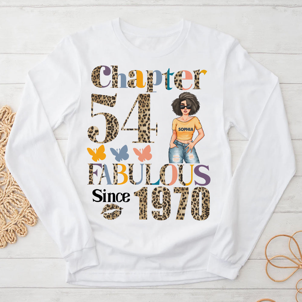 Chapter 54, Fabulous Since 1970 54th Birthday Unique T Shirt For Woman, Custom Birthday Shirt, Her Gifts For 54 Years Old , Turning 54 Birthday Cotton Shirt - YPT-HCT.