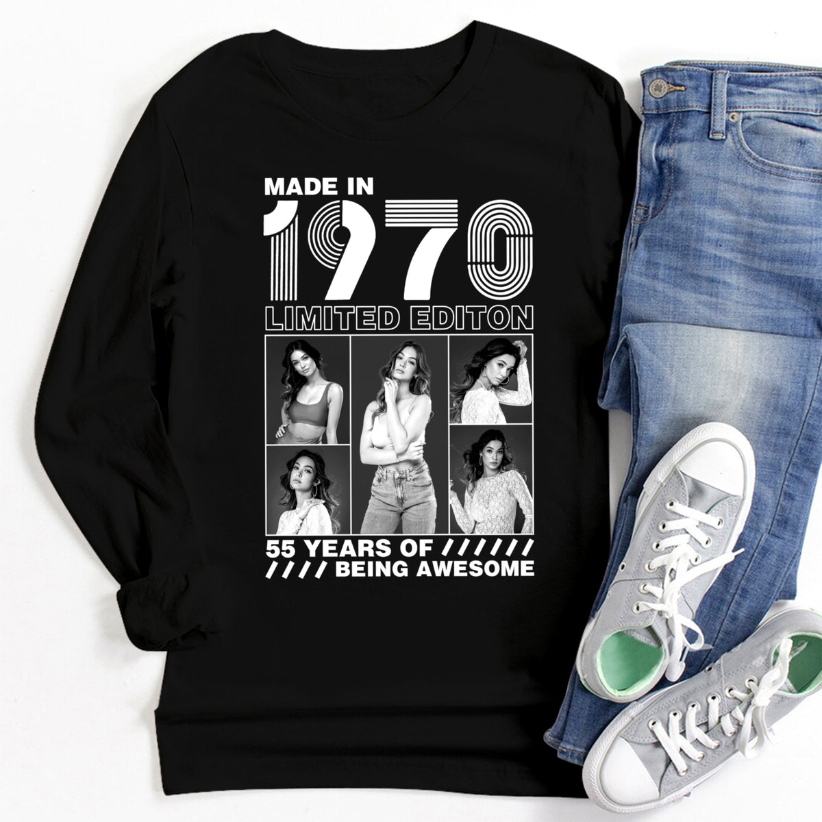 55th Birthday Shirts, Custom Birthday Shirts, Turning 55 Shirt, Gifts For Women Turning 55, 55 And Fabulous Shirt -YPT-TLT