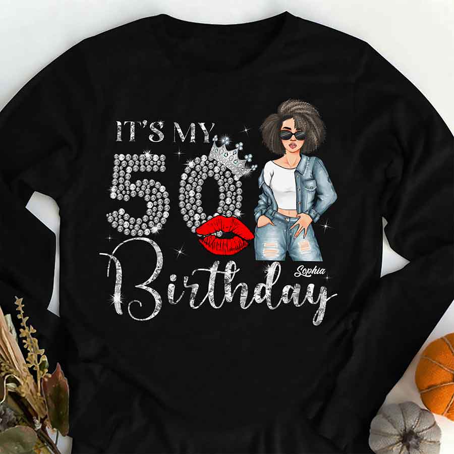 50th Birthday Shirts, Custom Birthday Shirts, Turning 50 Shirt, Gifts For Women Turning 50, 50th Birthday Shirts For Her-YPT-ALK