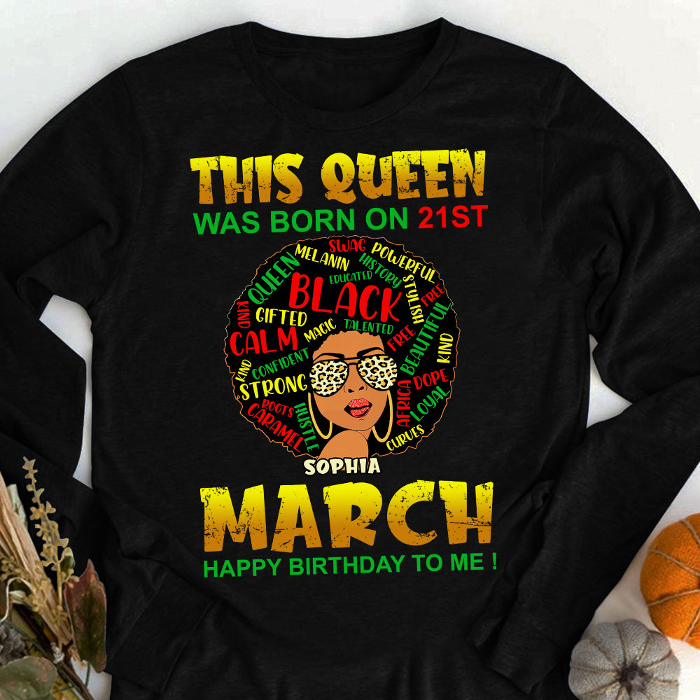 Custom Birthday Shirt, March Birthday Shirts For Woman, March Birthday Gifts
