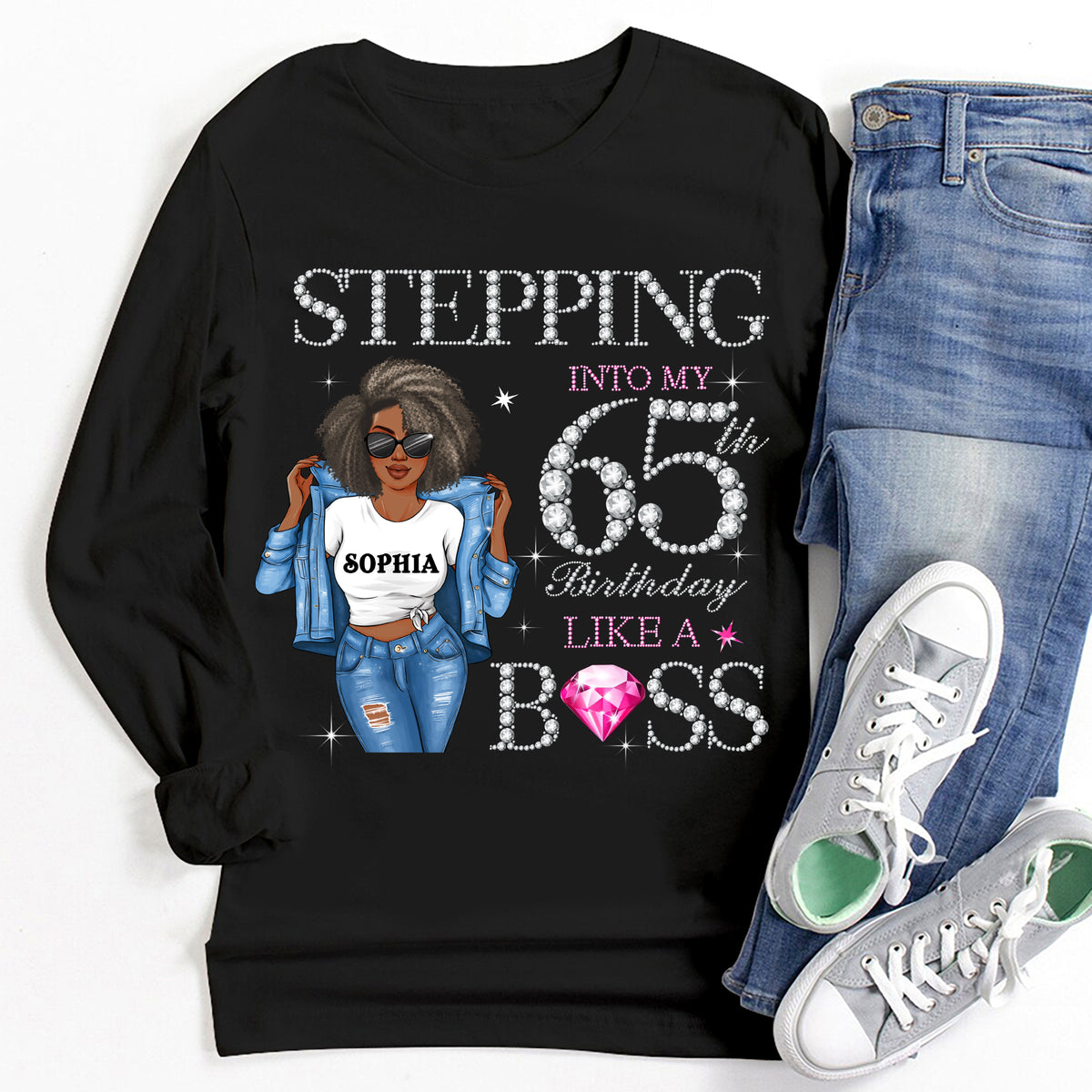 65th Birthday Shirts, Custom Birthday Shirts, Turning 65 Shirt For Women, Turning 65 And Fabulous Shirt, Best Gifts For Women Turning 65-YPT-HMT