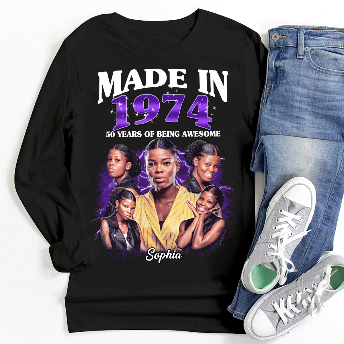 Chapter 50, Fabulous Since 1974 50th Birthday Unique T Shirt For Woman, Her Gifts For 50 Years Old , Turning 50 Birthday Cotton Shirt - HMT