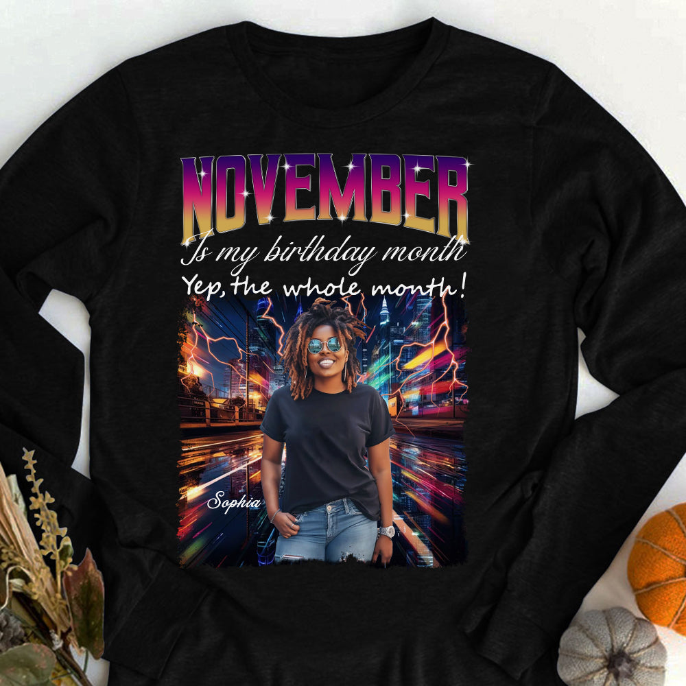 November Birthday Shirt, Custom Birthday Shirt, Queens Born In November, November Birthday Shirts For Woman, November Birthday Gifts