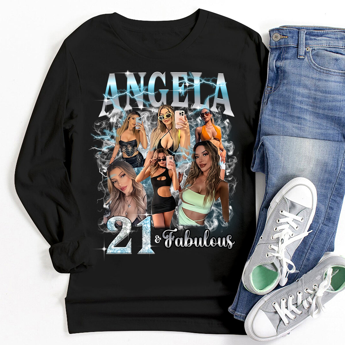 21st Birthday Shirts, Custom Birthday Shirts, Turning 21 Shirt, Gifts For Women Turning 21, 21 And Fabulous Shirt, 2003 Shirt, 21st Birthday Shirts For Her-YPT- HMT