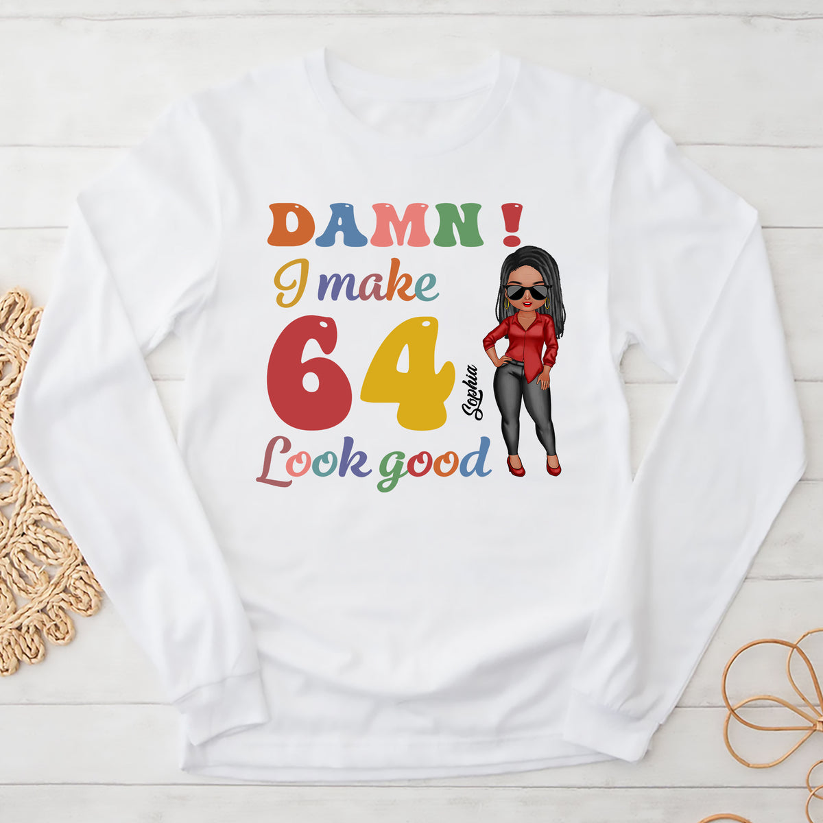64th Birthday Shirts, Custom Birthday Shirts, Turning 64 Shirt, Gifts For Women Turning 64, 64 And Fabulous Shirt, 1960 Shirt - ALK