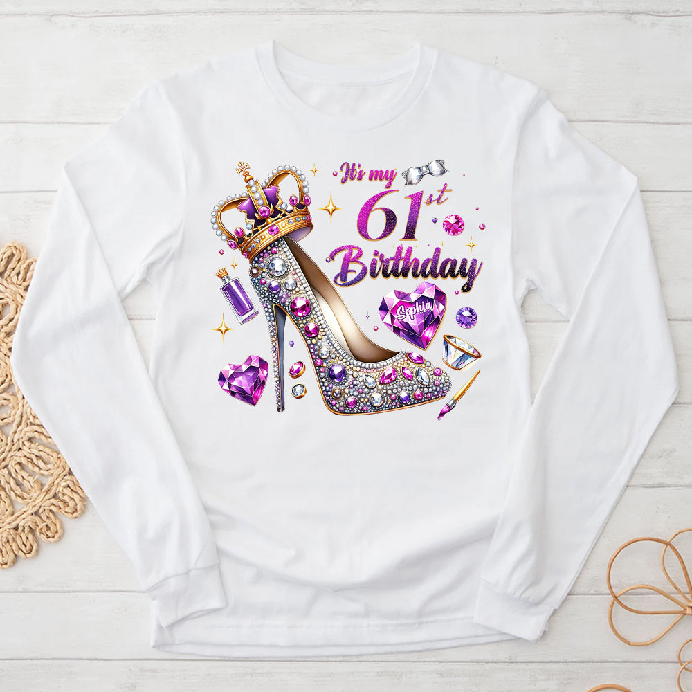 61st Birthday Shirts, Custom Birthday Shirts, Turning 61 Shirt, Gifts For Women Turning 61, 61st Birthday Shirts For Her-YPT-ALK