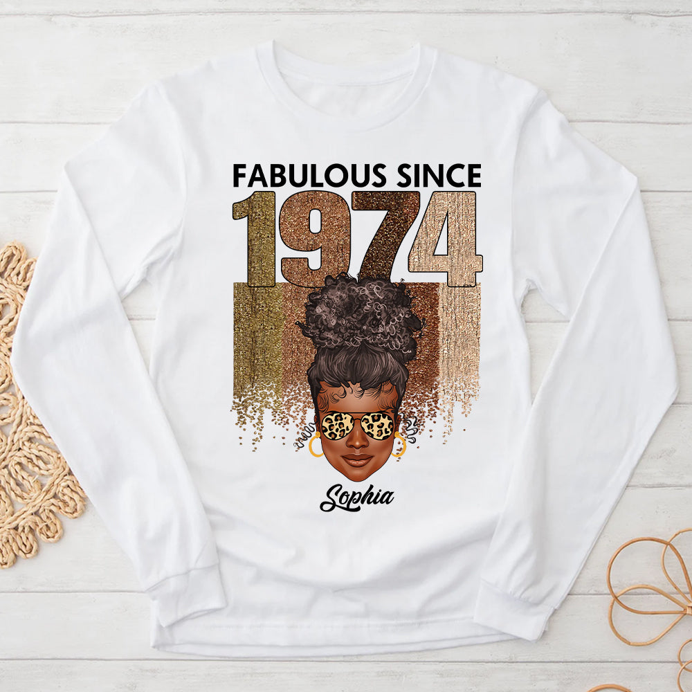 50th Birthday Shirts, Custom Birthday Shirts, Turning 50 Shirt, Gifts For Women Turning 50, 50 And Fabulous Shirt, 1974 Shirt - ALK