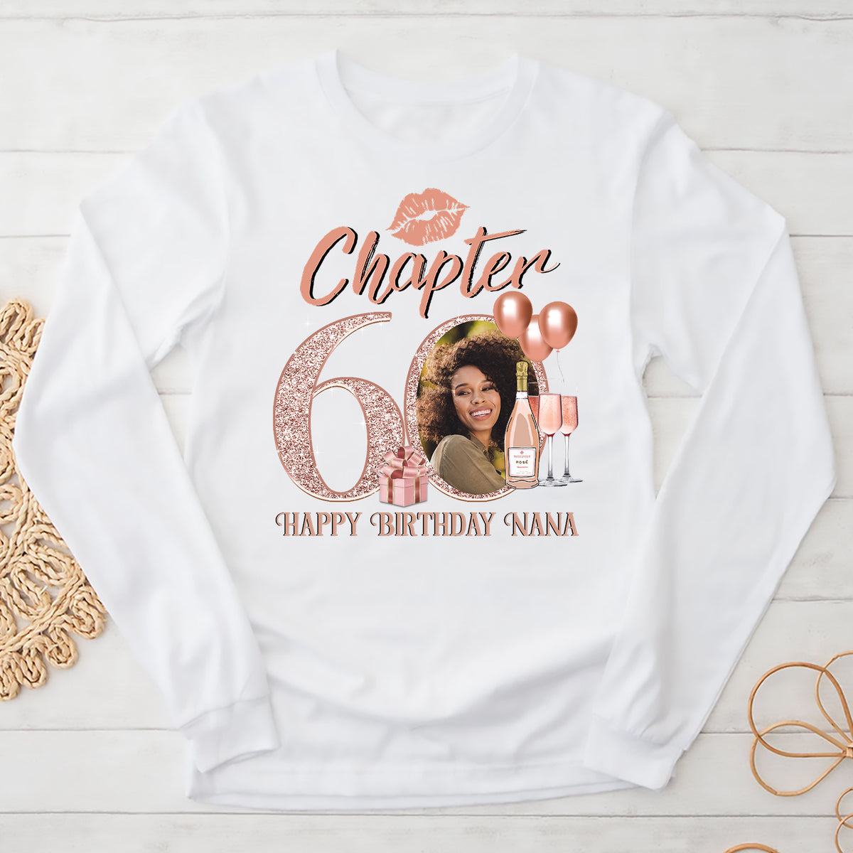 60th Birthday Shirts, Custom Birthday Shirts, Turning 60 Shirt, Gifts For Women Turning 60, 60 And Fabulous Shirt, 60th Birthday Shirts For Her-YPT-ALK