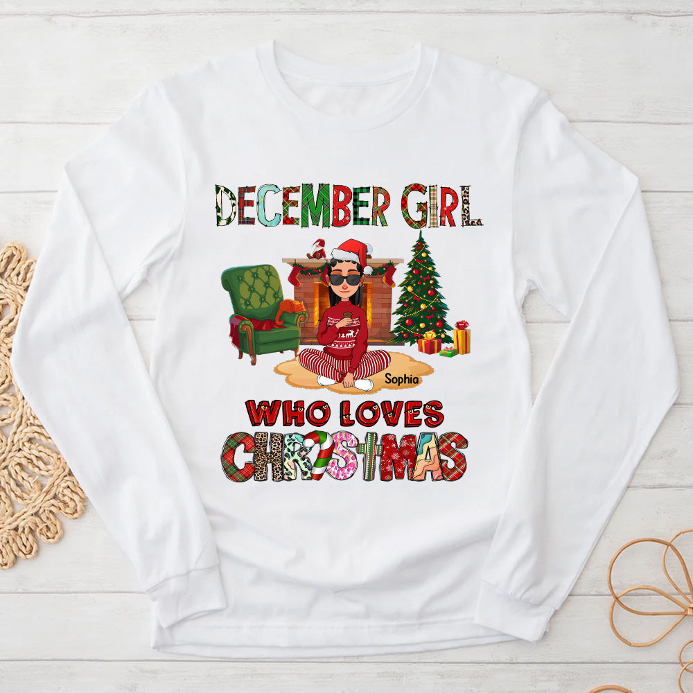 December Christmas Shirt, Custom Christmas Shirt, Queen Was Born In December, December Christmas Shirts For Woman, December Christmas Gifts