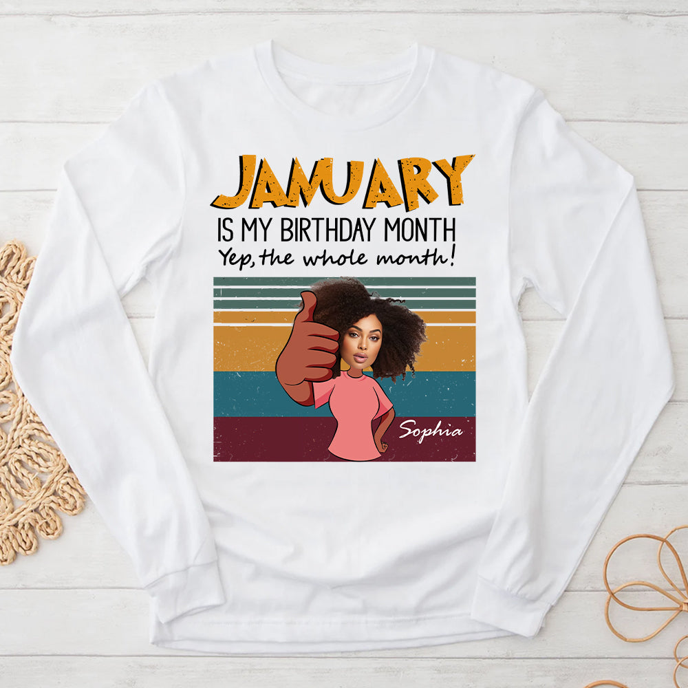 Custom January Birthday Shirt For Woman, Queens Are Born In January Gifts, January Birthday Woman Shirt, January Queen Gift