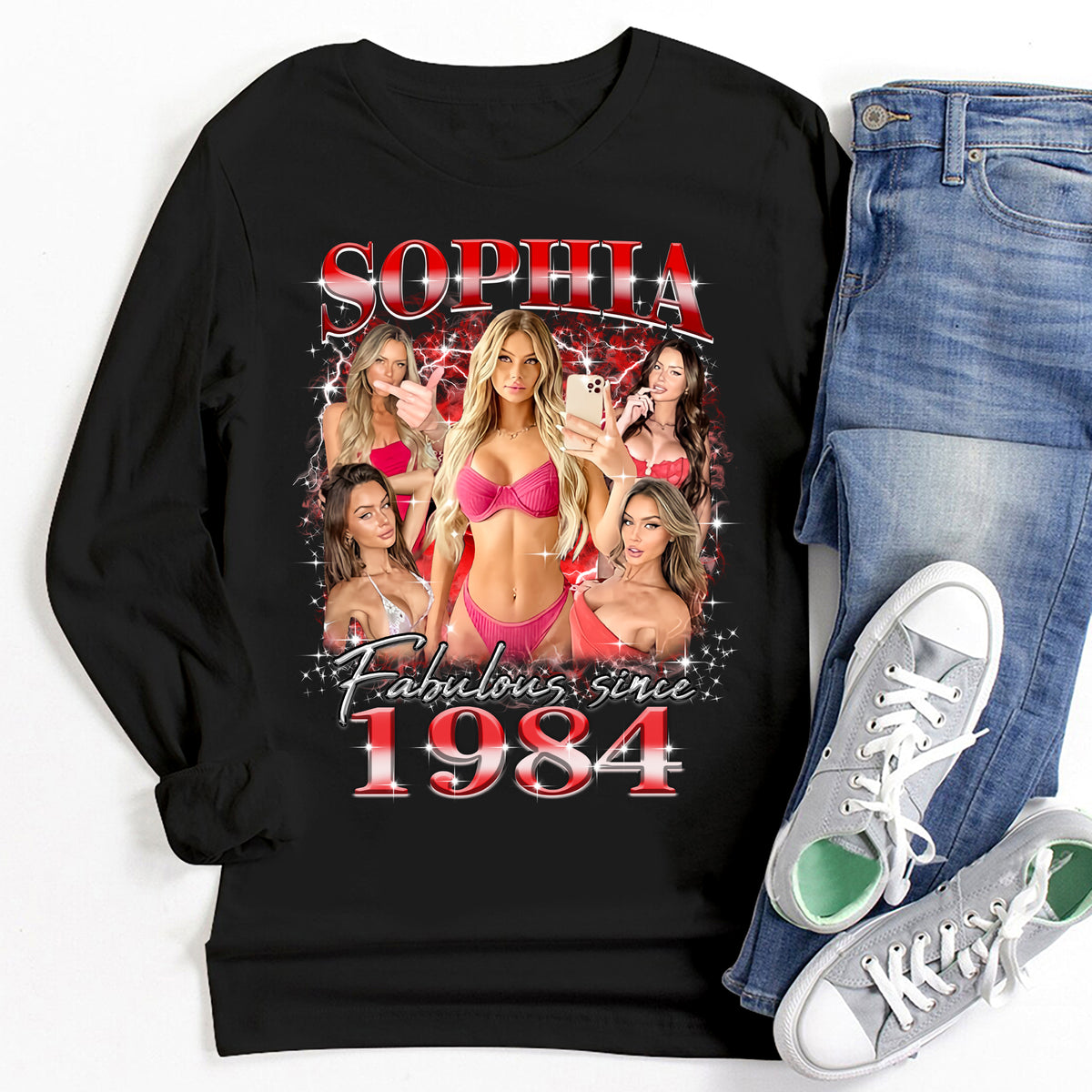 40th Birthday Shirts, Custom Birthday Shirts, Turning 40 Shirt, Gifts For Women Turning 40, 40 And Fabulous Shirt, 1984 Shirt, 40th Birthday Shirts For Her-YPT-HMT