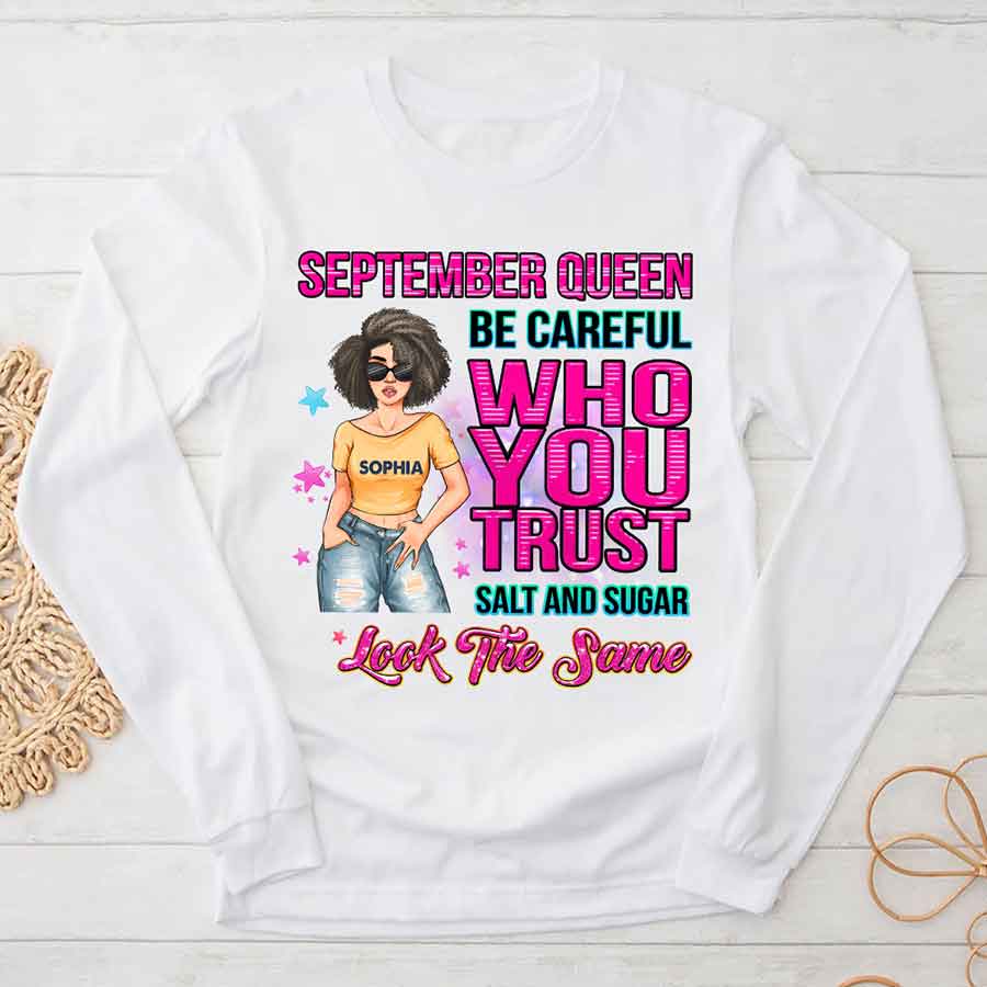 September Birthday Shirt, Custom Birthday Shirt, Queens Born In September, September Birthday Shirts For Woman, September Birthday Gifts, September Is My Birthday Month, Yep The Whole Month-YPT-HCT