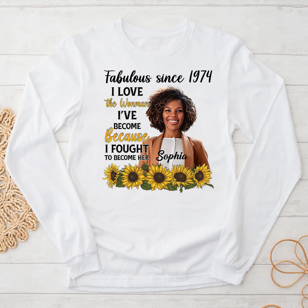 50th Birthday Shirts, Custom Birthday Shirts, Turning 50 Shirt, Gifts For Women Turning 50, 50 And Fabulous Shirt, 1974 Shirt - ALK