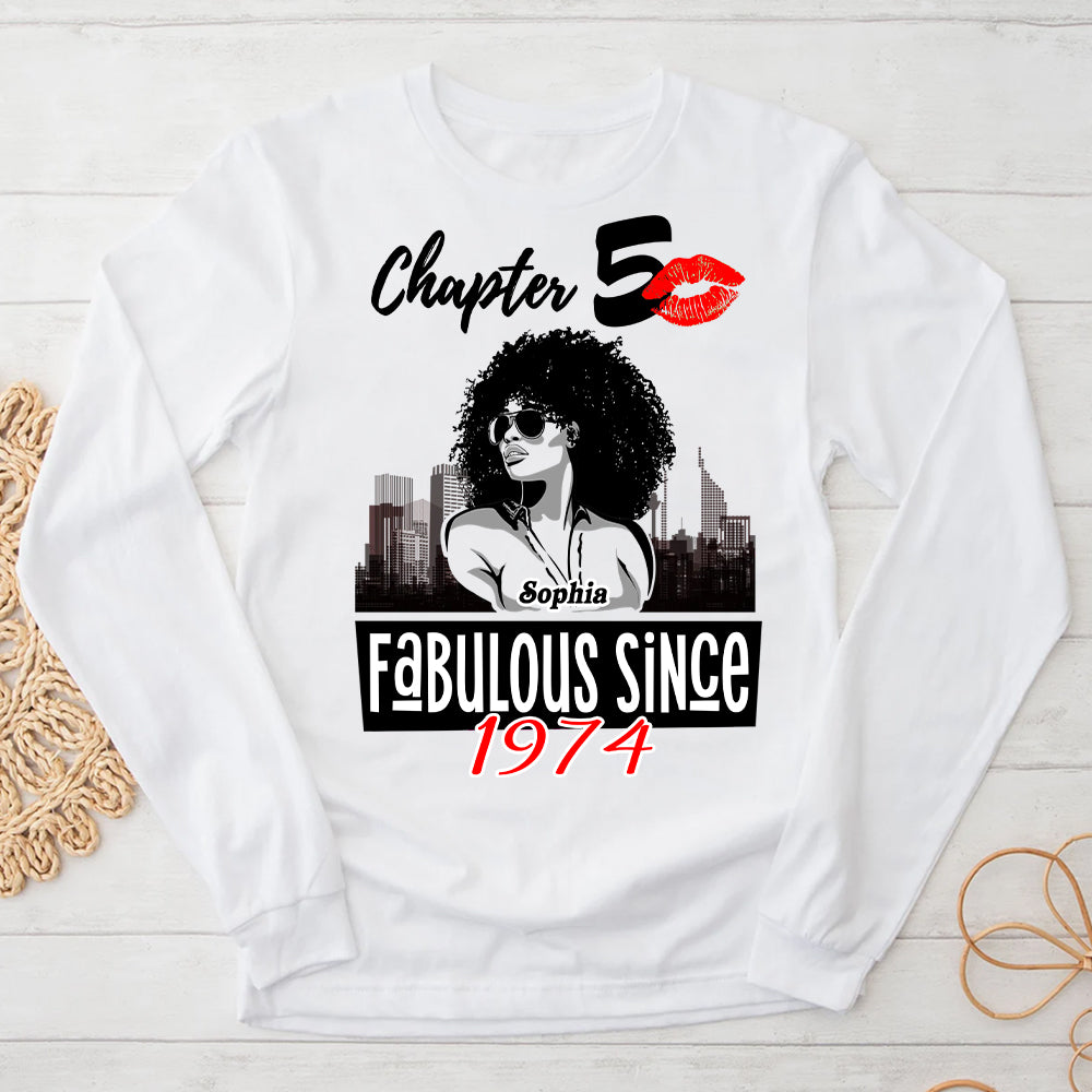 50th Birthday Shirts, Custom Birthday Shirts, Turning 50 Shirt, Gifts For Women Turning 50, 50 And Fabulous Shirt, 1974 Shirt - ALK