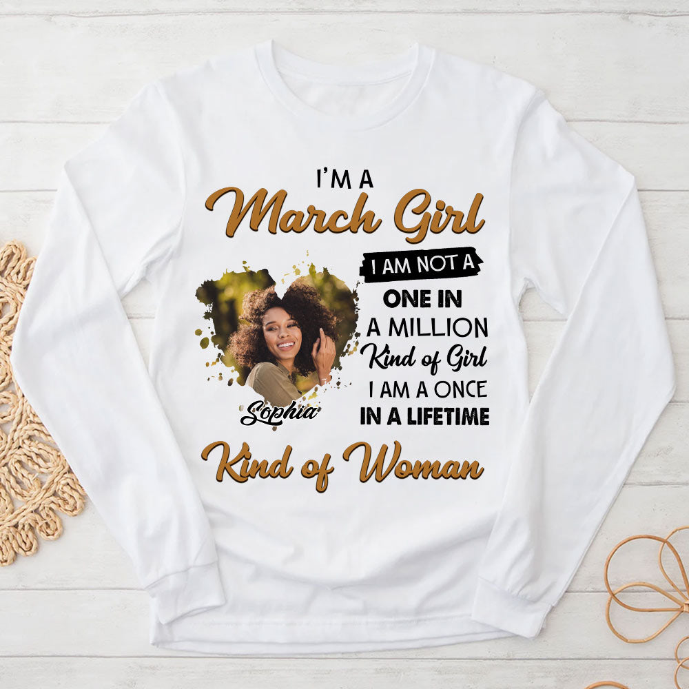 March Birthday Shirt, Custom Birthday Shirt, Queens Born In March, March Birthday Shirts For Woman, March Birthday Gifts-YPT-HCT