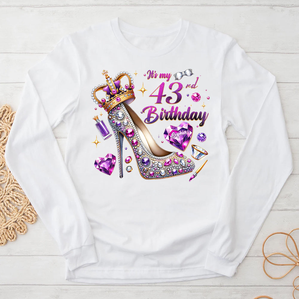 43rd Birthday Shirts, Custom Birthday Shirts, Turning 43 Shirt, Gifts For Women Turning 43, 43rd Birthday Shirts For Her-YPT-ALK