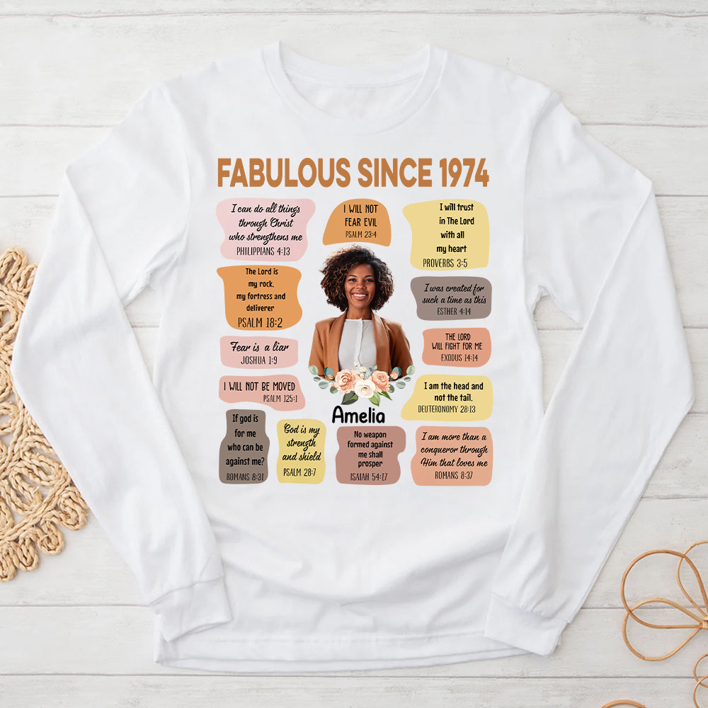 50th Birthday Shirts, Custom Birthday Shirts, Turning 50 Shirt, Gifts For Women Turning 50, 50 And Fabulous Shirt, 1974 Shirt - ALK