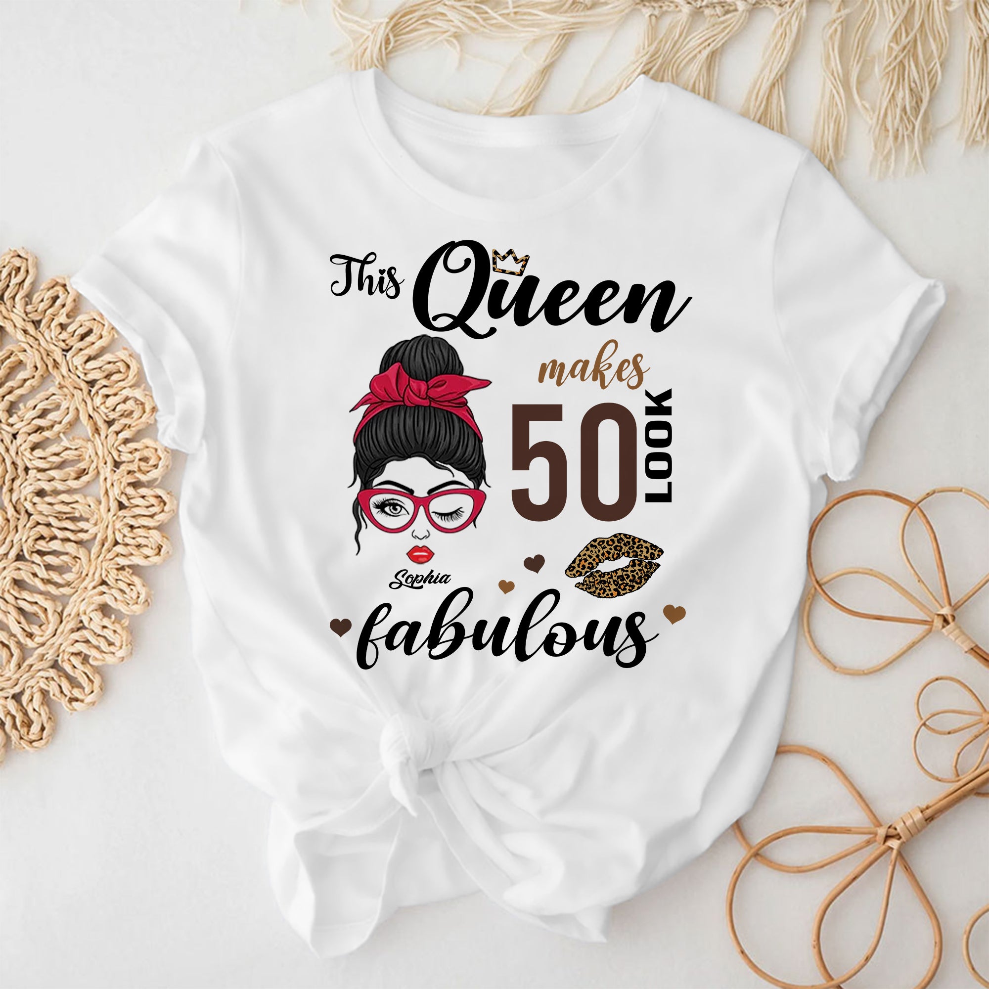 50th Birthday Shirts, Custom Birthday Shirts, Turning 50 Shirt, Gifts For Women Turning 50, 50 And Fabulous Shirt, 1974 Shirt - ALK