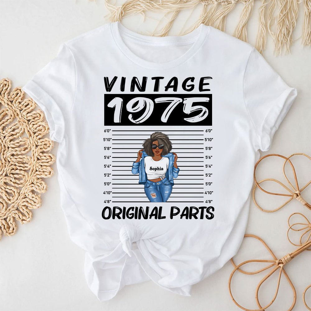 50th Birthday Shirts, Custom Birthday Shirts, Turning 50 Shirt, Gifts For Women Turning 50, 50 And Fabulous Shirt, 1975 Shirt, 50th Birthday Shirts For Her-YPT-ALK