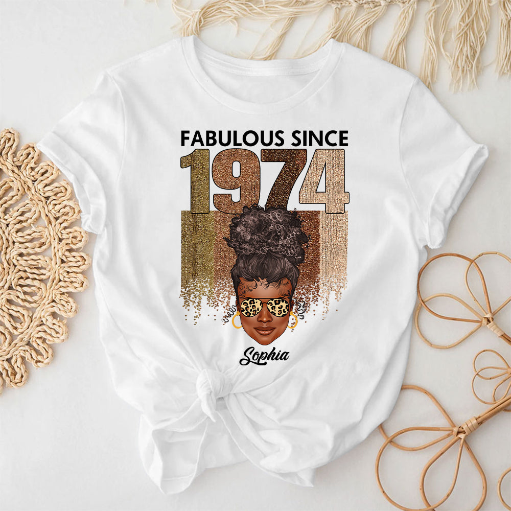 50th Birthday Shirts, Custom Birthday Shirts, Turning 50 Shirt, Gifts For Women Turning 50, 50 And Fabulous Shirt, 1974 Shirt - ALK