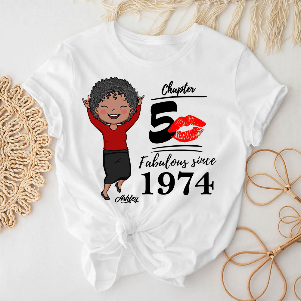 50th Birthday Shirts, Custom Birthday Shirts, Turning 50 Shirt, Gifts For Women Turning 50, 50 And Fabulous Shirt, 1974 Shirt - ALK