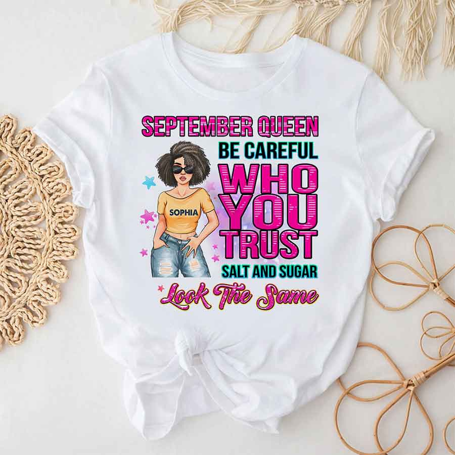 September Birthday Shirt, Custom Birthday Shirt, Queens Born In September, September Birthday Shirts For Woman, September Birthday Gifts, September Is My Birthday Month, Yep The Whole Month-YPT-HCT