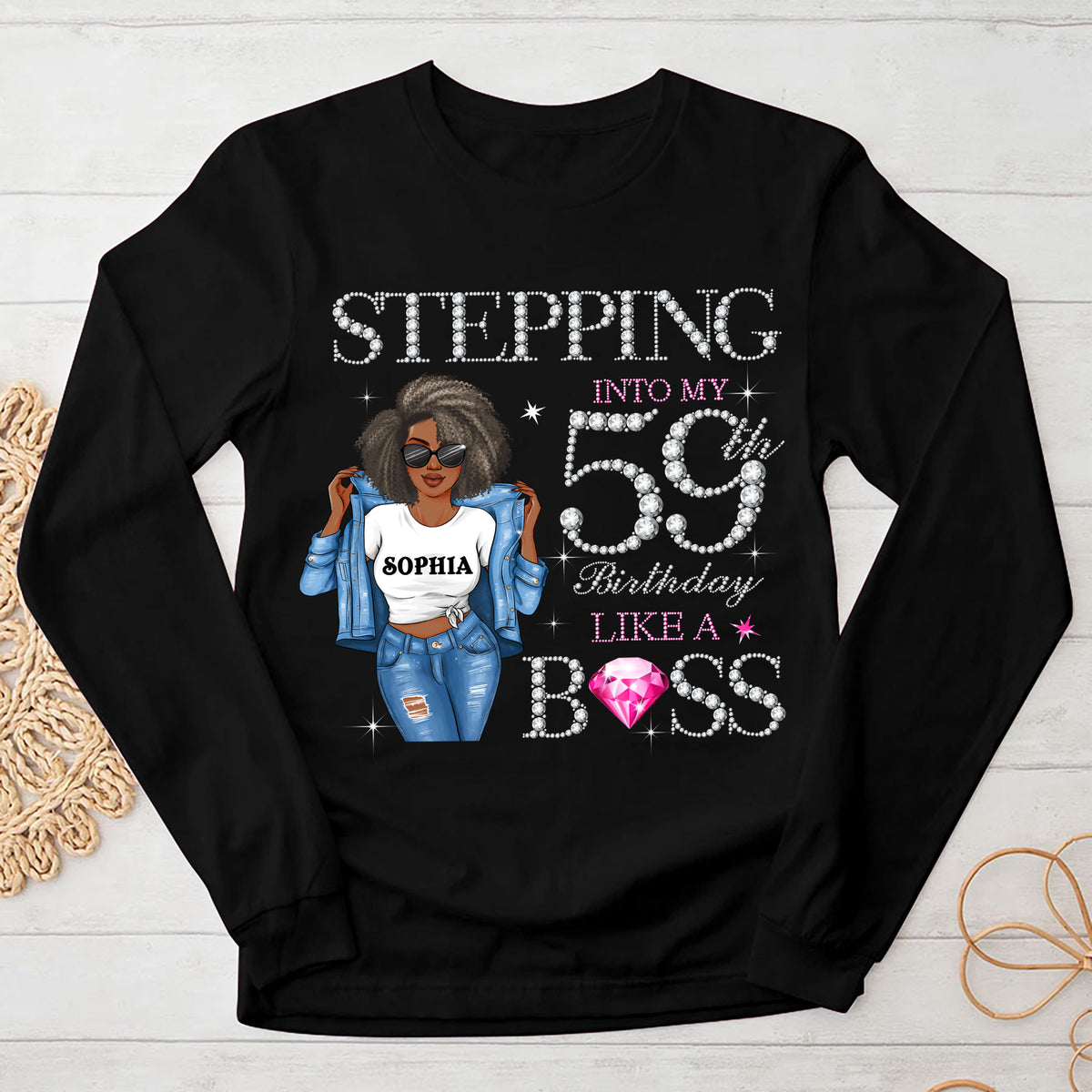 59th Birthday Shirts, Custom Birthday Shirts, Turning 59 Shirt, Gifts For Women Turning 59, 59th Birthday Shirts For Her-YPT-HMT