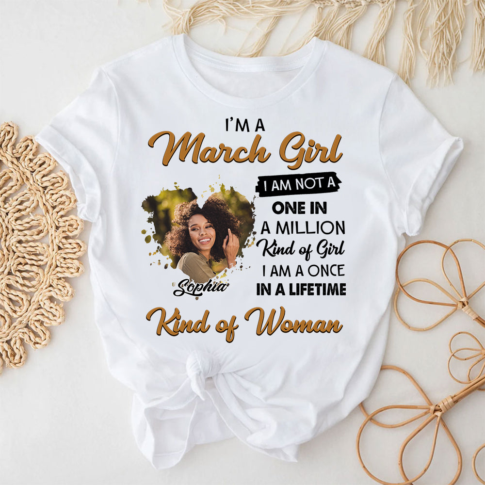 March Birthday Shirt, Custom Birthday Shirt, Queens Born In March, March Birthday Shirts For Woman, March Birthday Gifts-YPT-HCT
