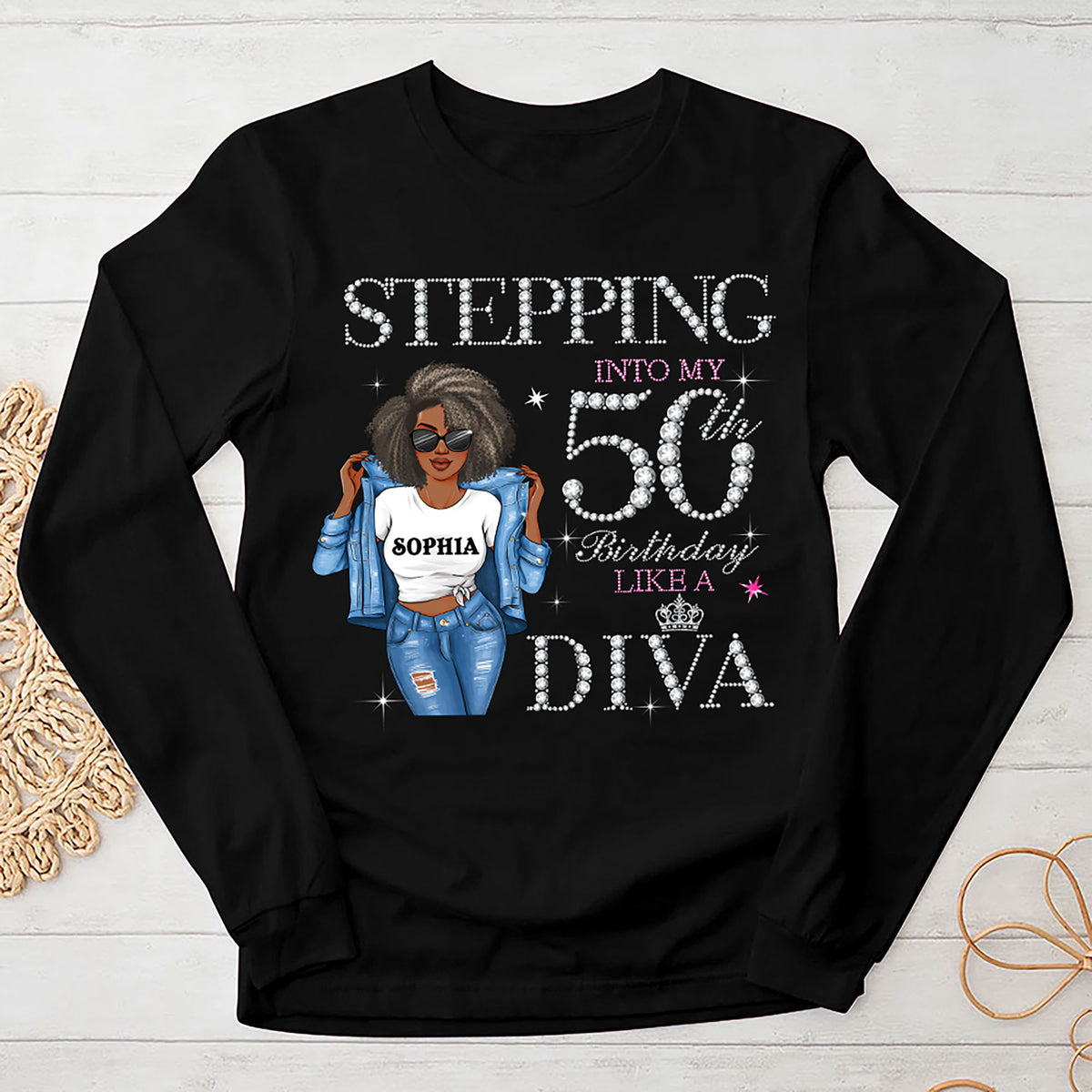 Personalized 50th Birthday Shirts, Custom Birthday Shirts, Turning 50 Shirt, Gifts For Women Turning 50, 50th Birthday Shirts For Her-YPT-HMT