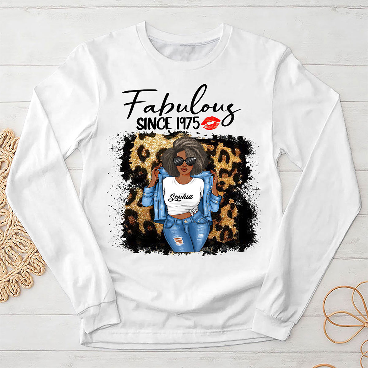 50th Birthday Shirts, Custom Birthday Shirts, Turning 50 Shirt, Gifts For Women Turning 50, 50 And Fabulous Shirt, 1975 Shirt, 50th Birthday Shirts For Her-YPT-HMT