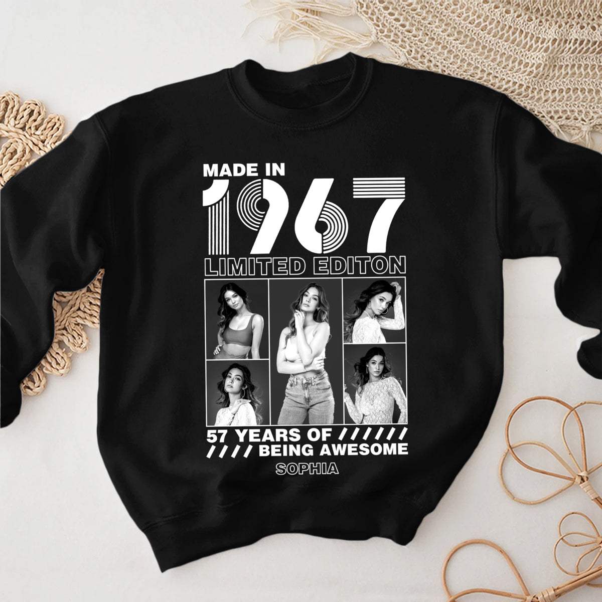 57th Birthday Shirts, Custom Birthday Shirts, Turning 57 Shirt, Gifts For Women Turning 57, 57 And Fabulous Shirt -YPT-TLT