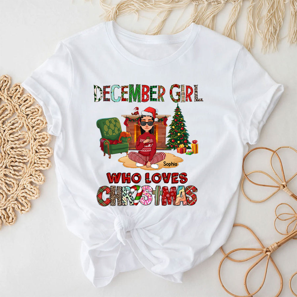 December Christmas Shirt, Custom Christmas Shirt, Queen Was Born In December, December Christmas Shirts For Woman, December Christmas Gifts