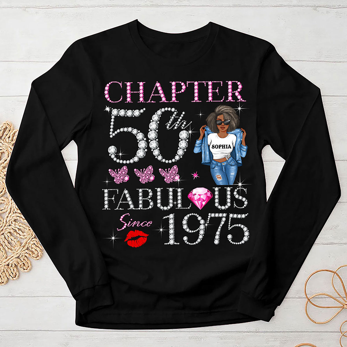 Personalized 50th Birthday Shirts, Custom Birthday Shirts, Turning 50 Shirt, Gifts For Women Turning 50, 50th Birthday Shirts For Her-YPT-HMT