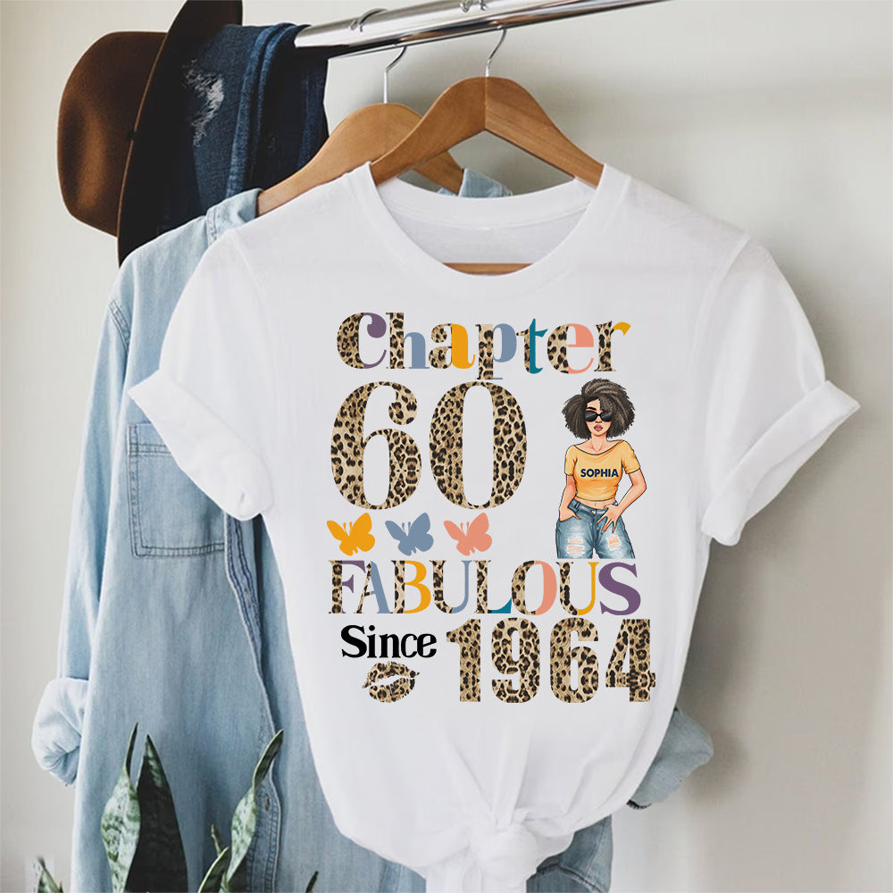 Chapter 60, Fabulous Since 1964 60th Birthday Unique T Shirt For Woman, Custom Birthday Shirt, Her Gifts For 60 Years Old , Turning 60 Birthday Cotton Shirt - YPT-HCT