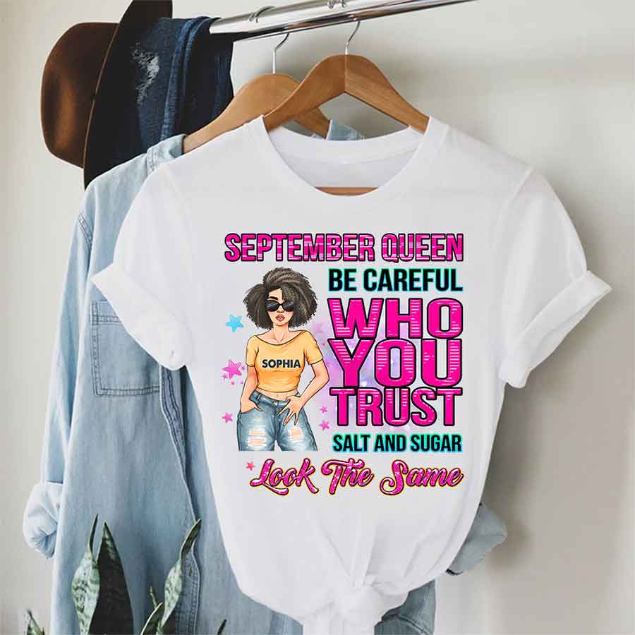 September Birthday Shirt, Custom Birthday Shirt, Queens Born In September, September Birthday Shirts For Woman, September Birthday Gifts, September Is My Birthday Month, Yep The Whole Month-YPT-HCT