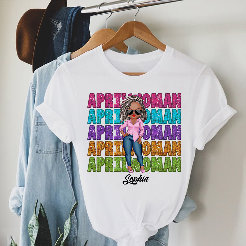 April Birthday Shirts, Custom Birthday Shirts, Gifts For April Women-HCT