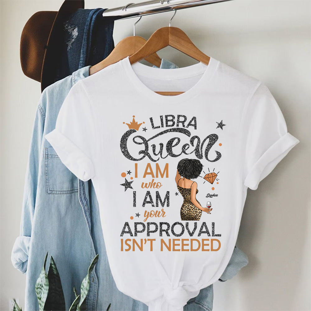 Personalized Libra Girl, Libra Birthday Shirts For Woman, Libra Birthday Month, Libra Cotton T-Shirt For Her-YPT-HCT