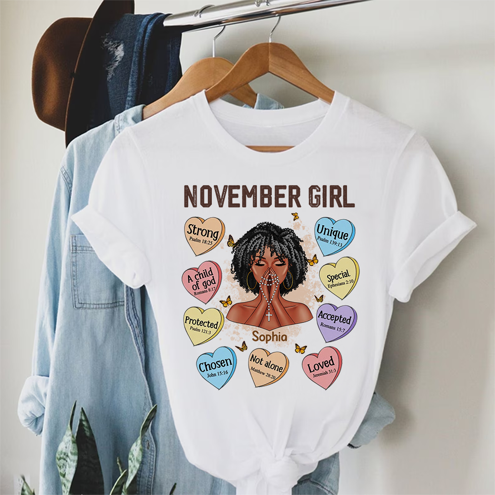 November Birthday Shirt, Custom Birthday Shirt, Queen Was Born In November, November Birthday Shirts For Woman, November Birthday Gifts