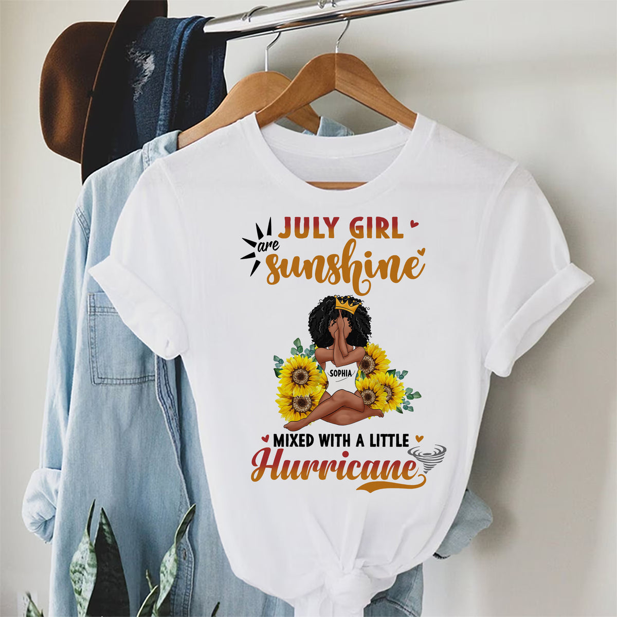July Birthday Shirt, Custom Birthday Shirt, Queens Born In July, July Birthday Gifts, July Shirts For Woman-YPT-HMT