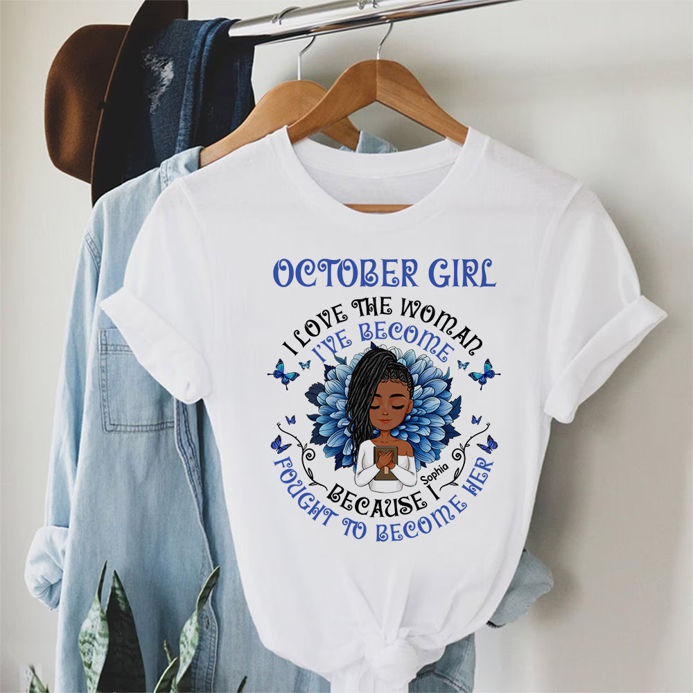 October Birthday Shirt, Custom Birthday Shirt, Queens Was Born In October, October Birthday Shirts For Woman, October Birthday Gifts
