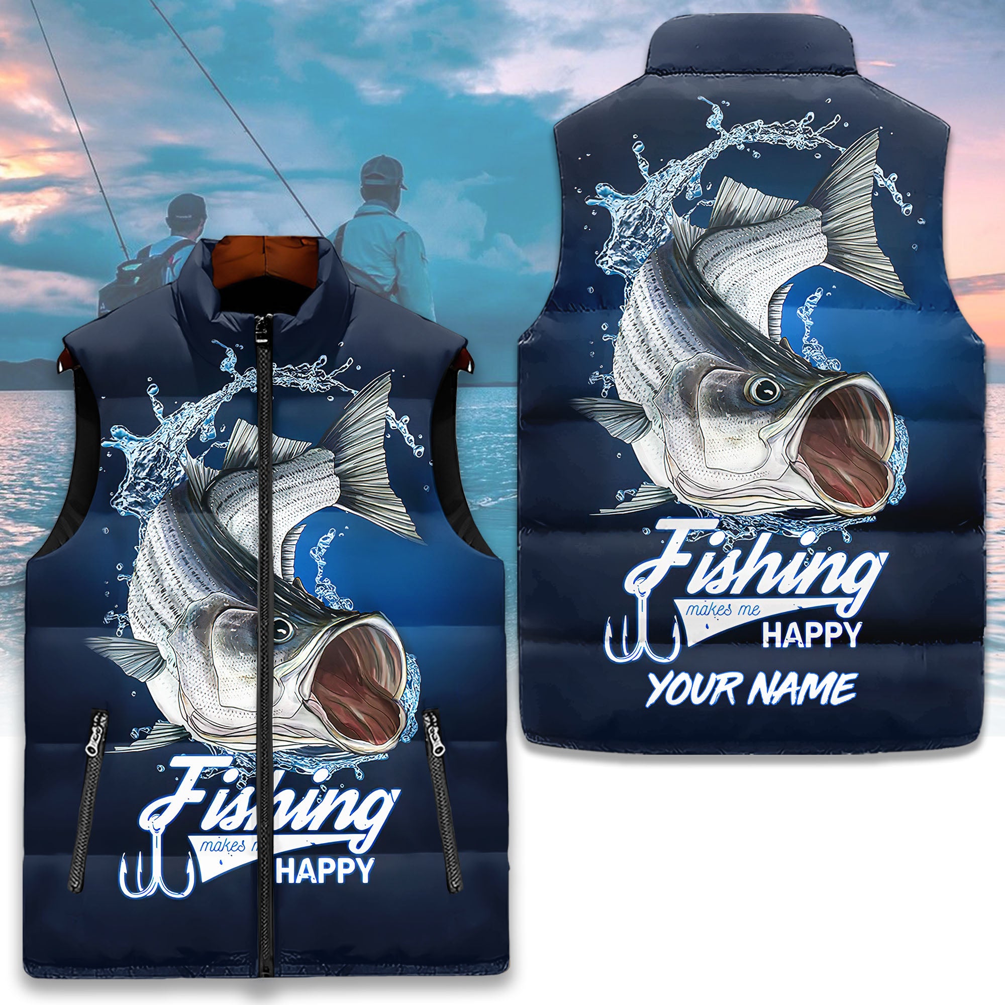 Puffer Vest - Personalized Gift Ideas For Fishing Lovers